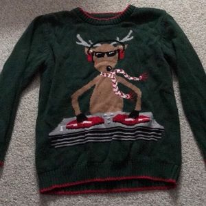 Boys reindeer dj sweater